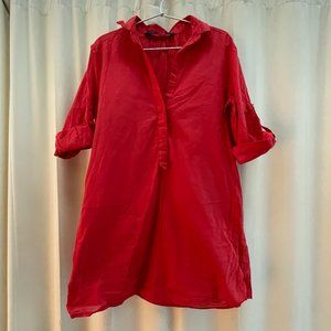 Zara Red Tunic shirt